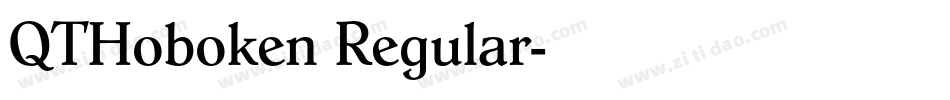 QTHoboken Regular字体转换